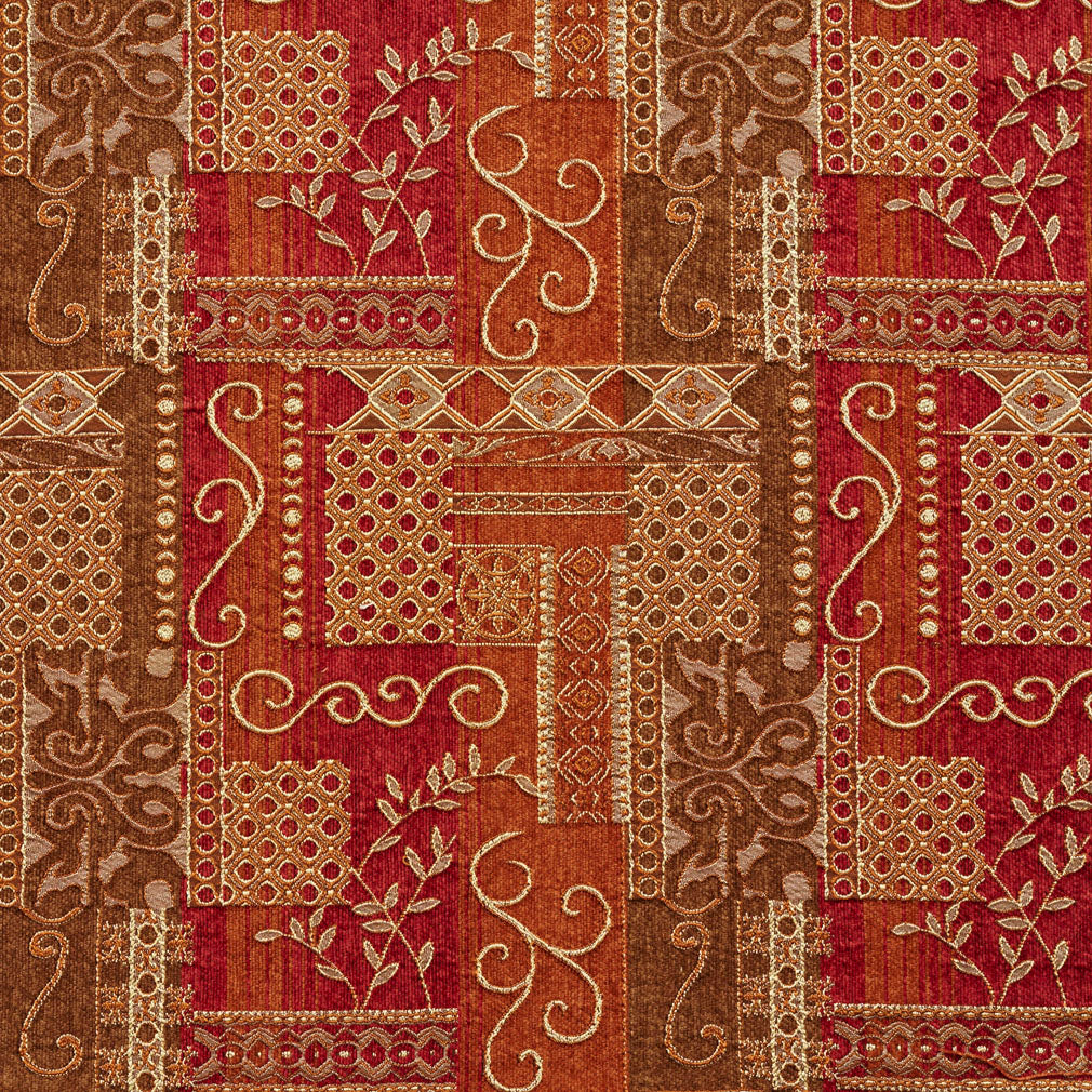 4540 Abstract & Geometric Sangria Red & Burgundy Charlotte Fabrics