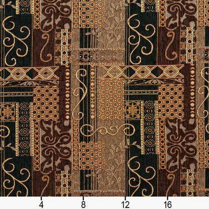 4541 Abstract & Geometric Topaz Black,Brown Charlotte Fabrics