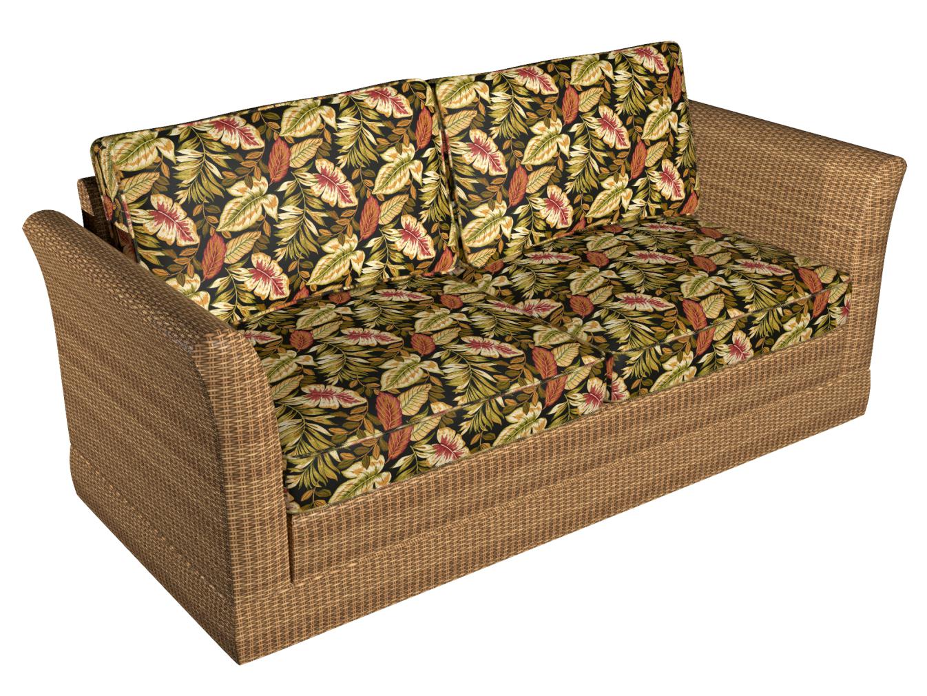 4630 Leaves,Tropical & Botanical Venice  Black,Coral & Peach Charlotte Fabrics