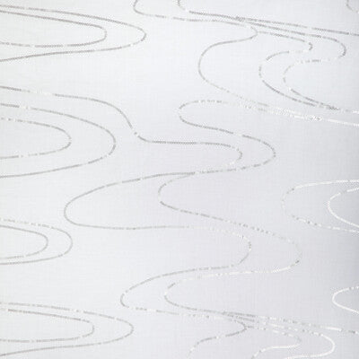 4999-1101 UNDULATING WAVE SILVER KRAVET DESIGN DRAPERY