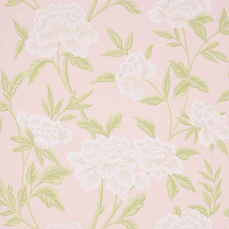 5004386 WHITNEY FLORAL Blush Schumacher Wallpaper