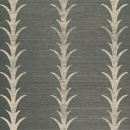 5006050 ACANTHUS STRIPE SISAL Shadow Schumacher Wallpaper