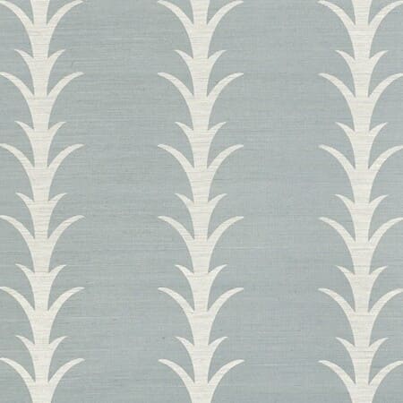 5006056 ACANTHUS STRIPE SISAL Chambray Schumacher Wallpaper