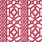 5006948 ZANZIBAR TRELLIS Laquer Red Schumacher Wallpaper