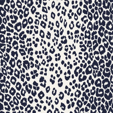 5007010 ICONIC LEOPARD Ink Schumacher Wallpaper