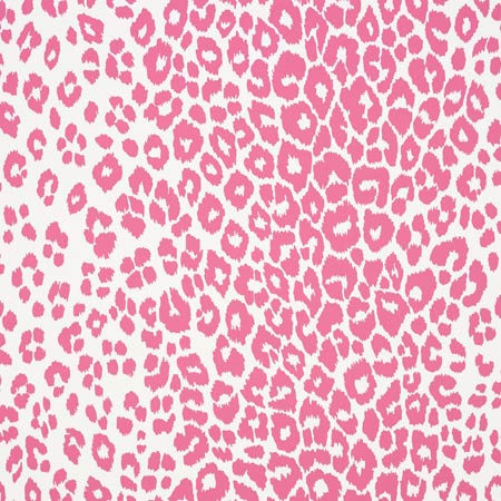 5007016 ICONIC LEOPARD Pink Schumacher Wallpaper