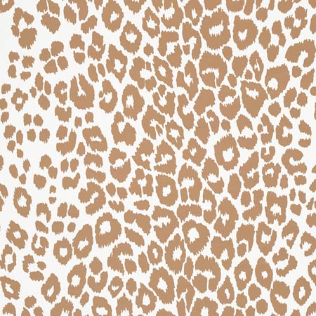 5007017 ICONIC LEOPARD Camel Schumacher Wallpaper