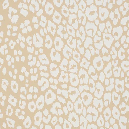 5007020 ICONIC LEOPARD Ivory On Neutral Schumacher Wallpaper