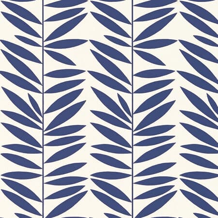 5007512 LEAF STRIPE Marine Schumacher Wallpaper