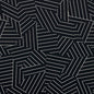 5007974 DECONSTRUCTED STRIPE Ivory On Black Schumacher Wallpaper