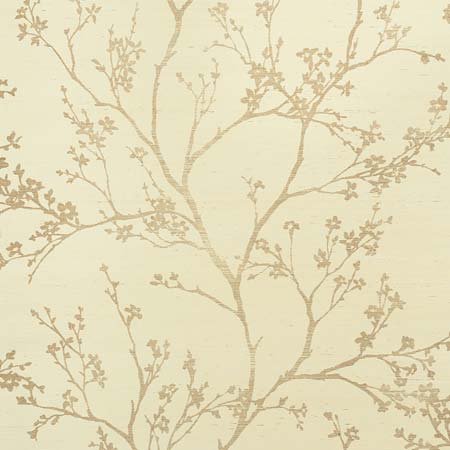 5008290 TWIGGY SISAL Gold On Ivory Schumacher Wallpaper