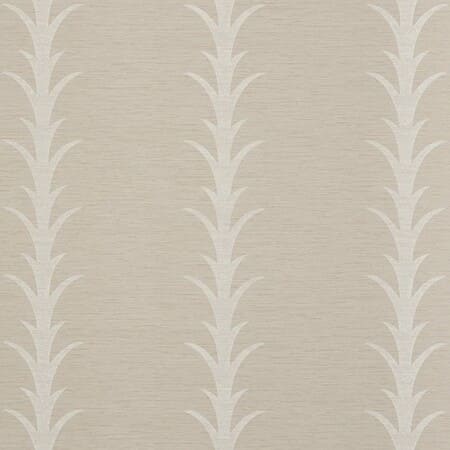 5008591 ACANTHUS STRIPE VINYL Taupe Schumacher Wallpaper