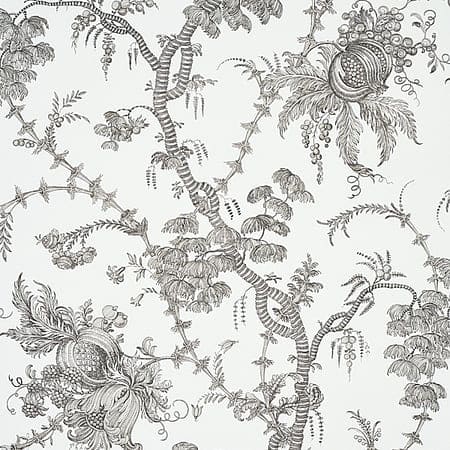 5010622 SAN CRISTOBAL TOILE Black Schumacher Wallpaper