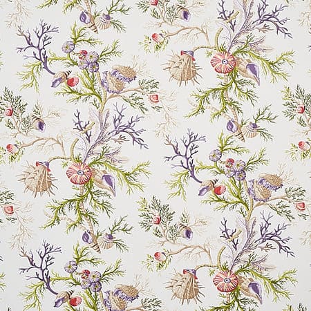 5010652 DEL TESORO Purple & Coral Schumacher Wallpaper