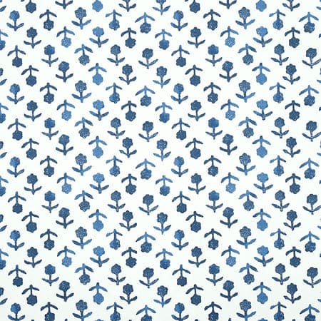 5011941 BEATRIZ Indigo Schumacher Wallpaper