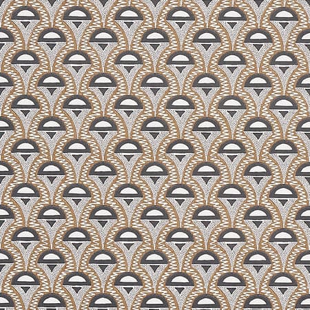 5012080 ABELINO Camel & Black Schumacher Wallpaper