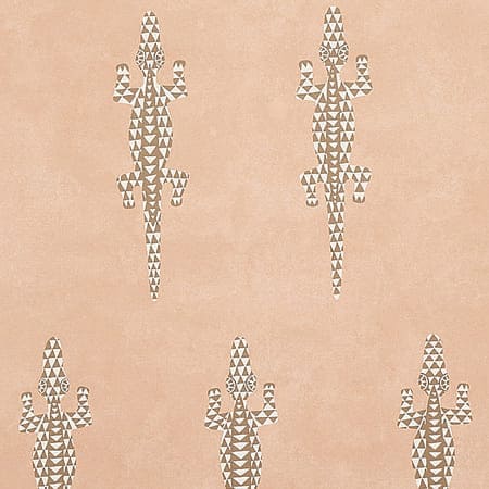 5012102 BARACOA Terracotta Schumacher Wallpaper