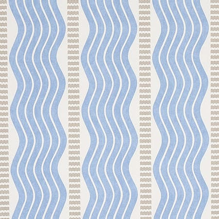 5012122 SINA STRIPE Blue Schumacher Wallpaper