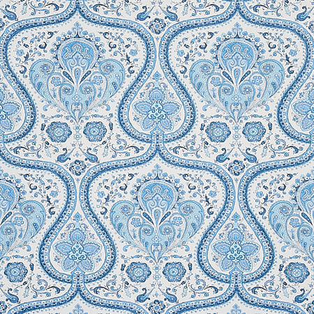 5012270 PAISLEY COURT Blue Schumacher Wallpaper