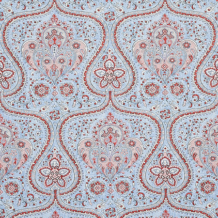 5012271 PAISLEY COURT Chambray Schumacher Wallpaper