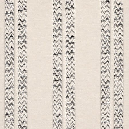 5012310 KUDU STRIPE Black Schumacher Wallpaper