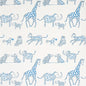 5012470 JUNGLE JUBILEE Blue Schumacher Wallpaper