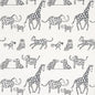 5012471 JUNGLE JUBILEE Charcoal Schumacher Wallpaper