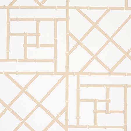 5012574 TRELLIS Sand Schumacher Wallpaper