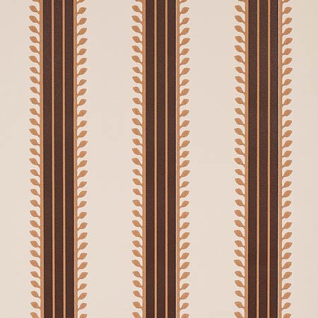 5012850 ETRUSCAN STRIPE Brown Schumacher Wallpaper