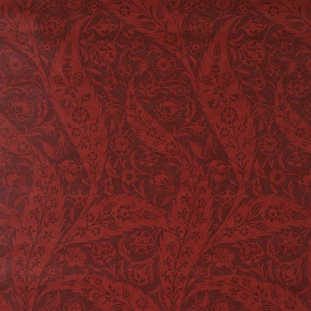 5012902 SAZ PAISLEY Burgundy Schumacher Wallpaper