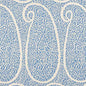 5013030 AMBALA PAISLEY SISAL Bright Blue Schumacher Wallpaper