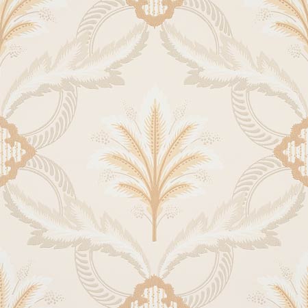 5013151 FRONT WALTZ Grey & Gold Schumacher Wallpaper