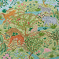 5013311 FINCHES JUNGLE PANEL SET Verdant Schumacher Wallpaper