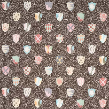 5013493 HERALDIC Brown Schumacher Wallpaper