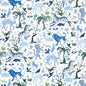 5013531 BEASTS Blue And Green Schumacher Wallpaper