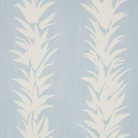 5013664 WHITE LOTUS Soft Blue Schumacher Wallpaper