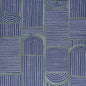 5013683 BLOOMSBURY Deep Navy Schumacher Wallpaper