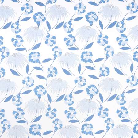 5013841 BOUQUET TOSS Afternoon Blue Schumacher Wallpaper