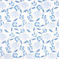 5013841 BOUQUET TOSS Afternoon Blue Schumacher Wallpaper