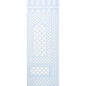 5014401 BAMBOO TRELLIS PANEL B Blue Schumacher Wallpaper