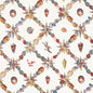 5014492 GROTTO TREILLAGE Multi On Ivory Schumacher Wallpaper