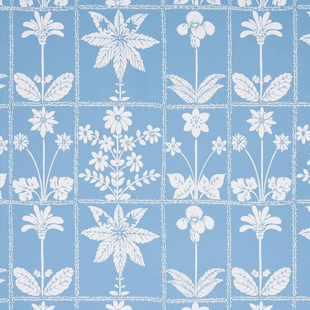 5014820 GEORGIA WILDFLOWERS Blue Schumacher Wallpaper