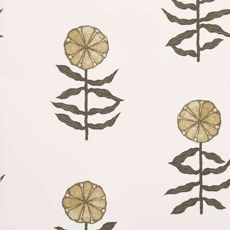 5015450 PRETTY PETALS Neutral Schumacher Wallpaper