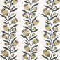 5015481 THISTLE VINE Black Gold Schumacher Wallpaper