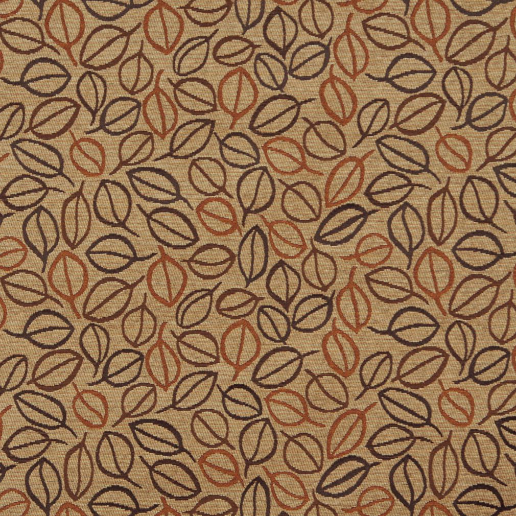 5071 Leaves Nutmeg Brown Charlotte Fabrics