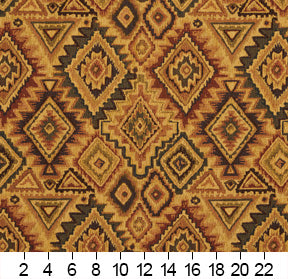 5101 Abstract & Geometric,Global,Southwestern Aztec Gold & Yellow,Green,Orange & Rust Charlotte Fabrics