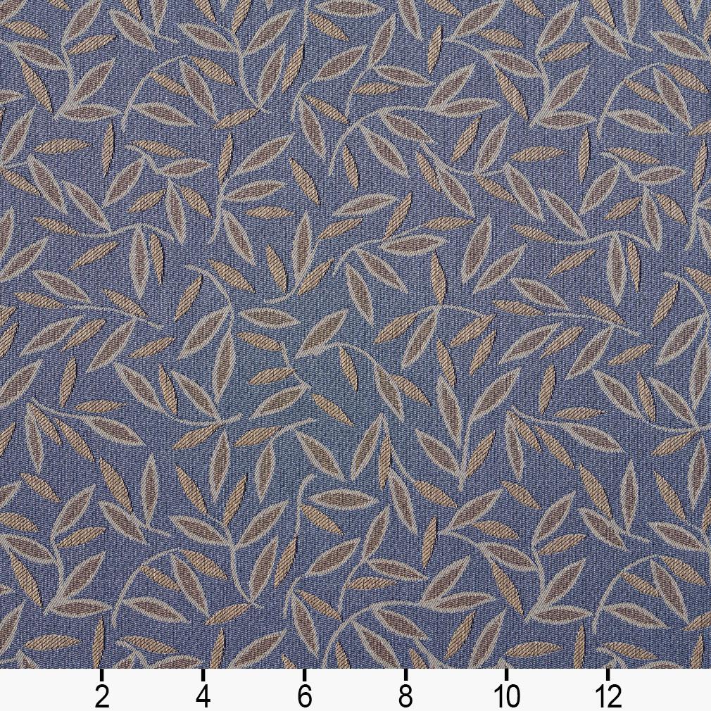 5200 Leaves Wedgewood Blue Charlotte Fabrics