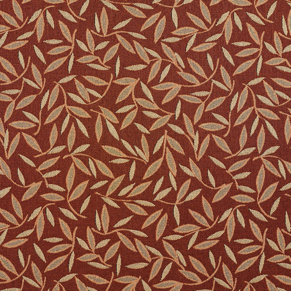 5203 Leaves Nutmeg Brown Charlotte Fabrics