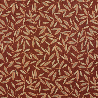 5203 Leaves Nutmeg Brown Charlotte Fabrics