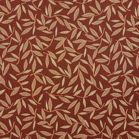 5203 Leaves Nutmeg Brown Charlotte Fabrics